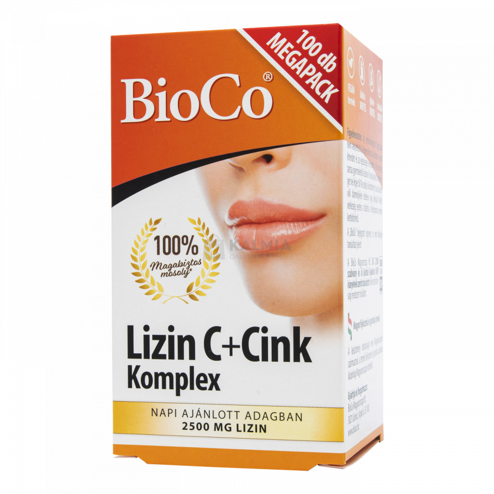 Bioco Lizin C + Cink Komplex Megapack tabletta 100 db