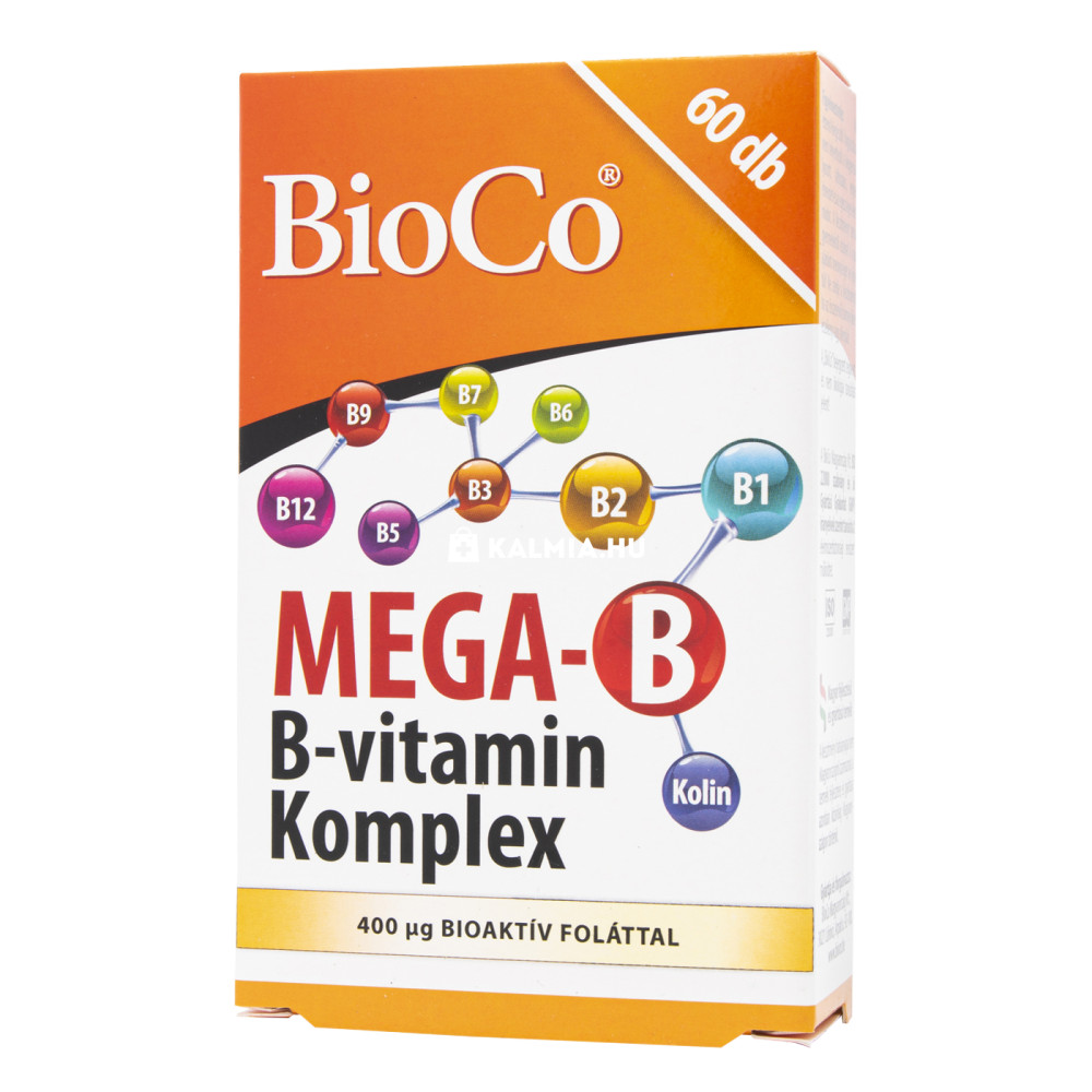 BioCo mega-B B-vitamin komplex filmtabletta 60 db