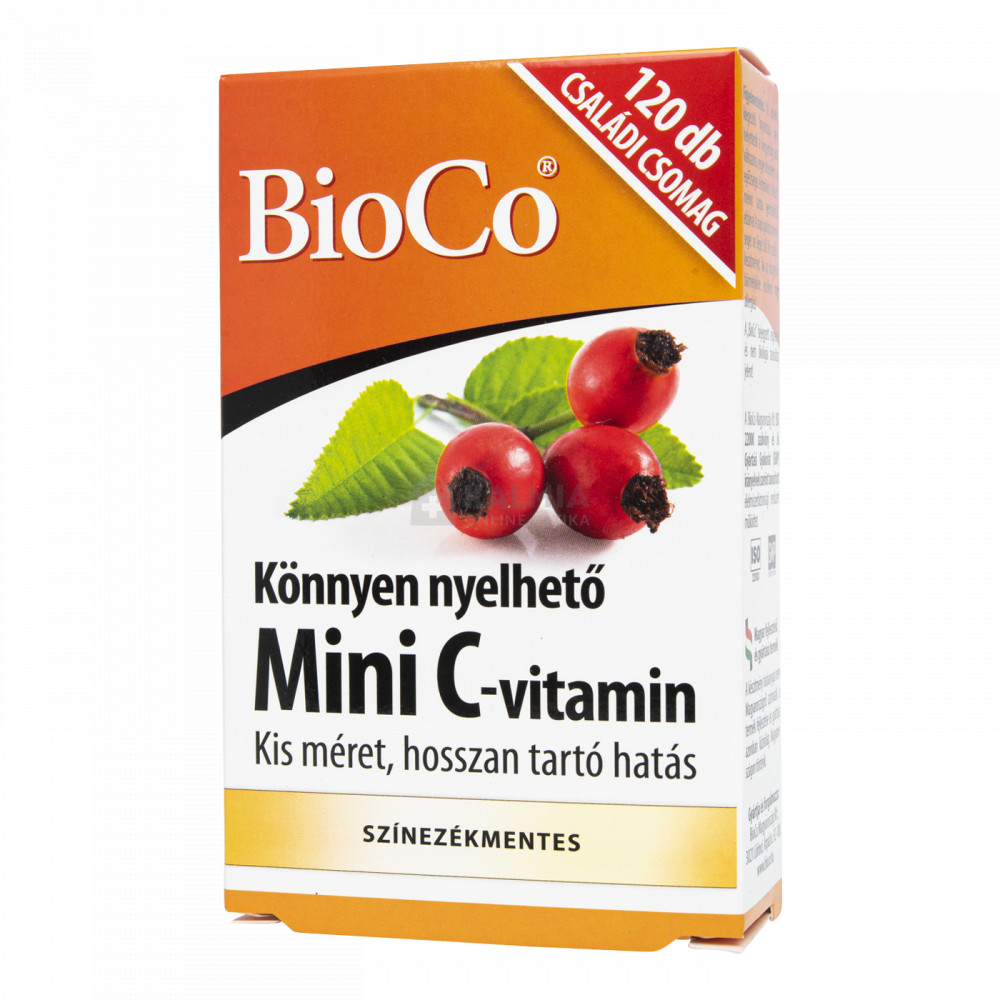 BioCo Mini C-vitamin csipkebogyóval tabletta 120 db