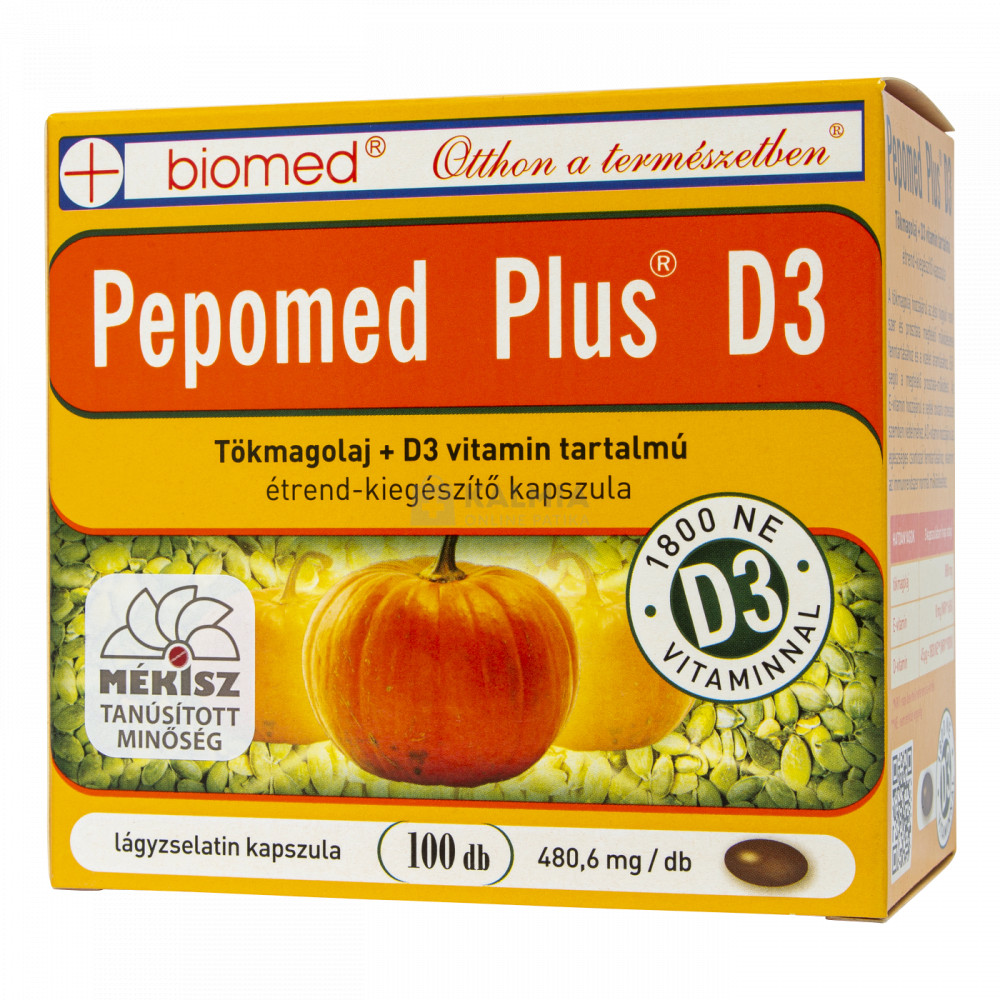 Biomed Pepomed Plus D3 étrend-kiegészítő kapszula 100 db