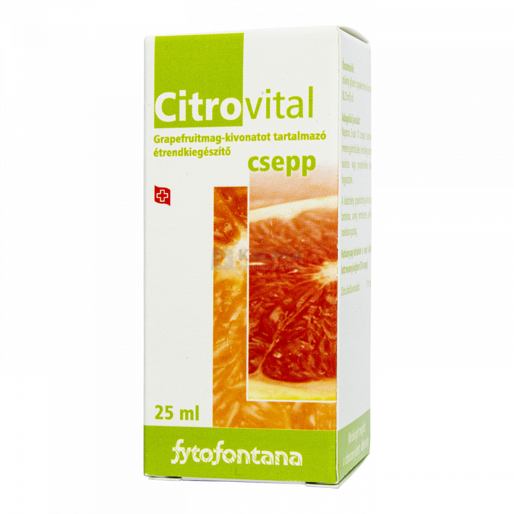 Citrovital Grapefruitmag-kivonatot tartalmazó étrend-kiegészítő csepp 25 ml