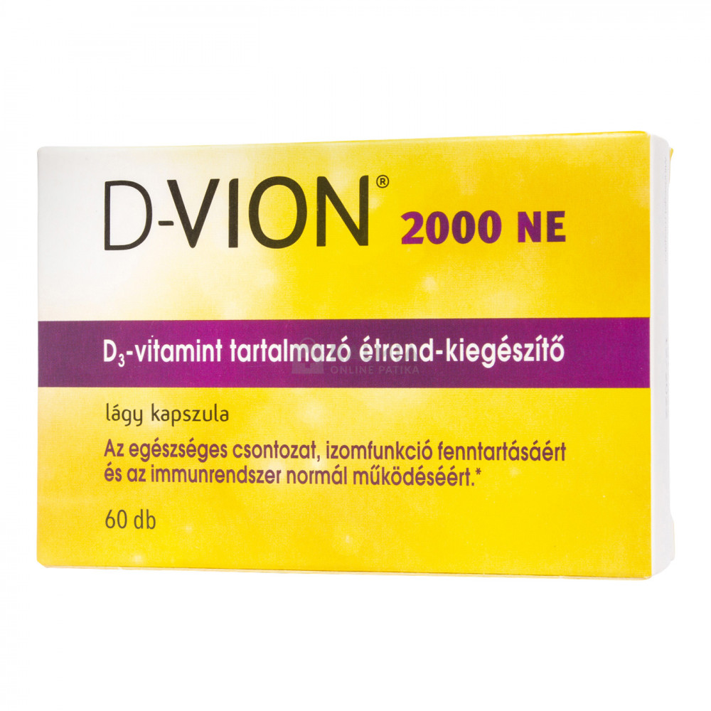 D-Vion 2000NE D3-vitamin étrend-kiegészítő kapszula 60 db