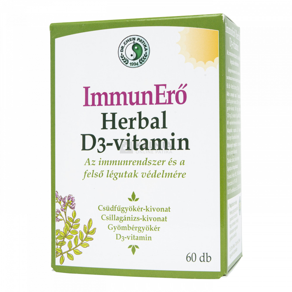 Dr. Chen ImmunErő Herbal + D3-vitamin kapszula 60 db