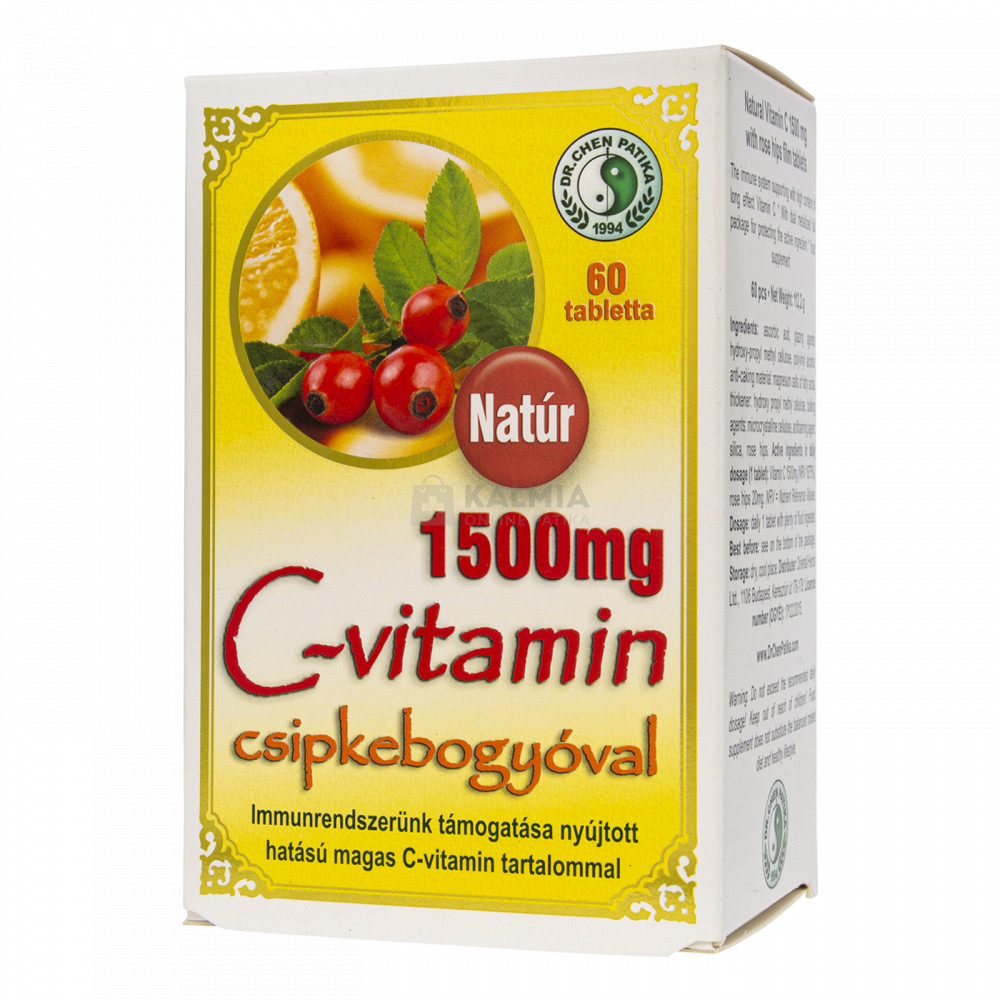 Dr. Chen Natúr C-vitamin csipkebogyóval filmtabletta 1500 mg 60 db