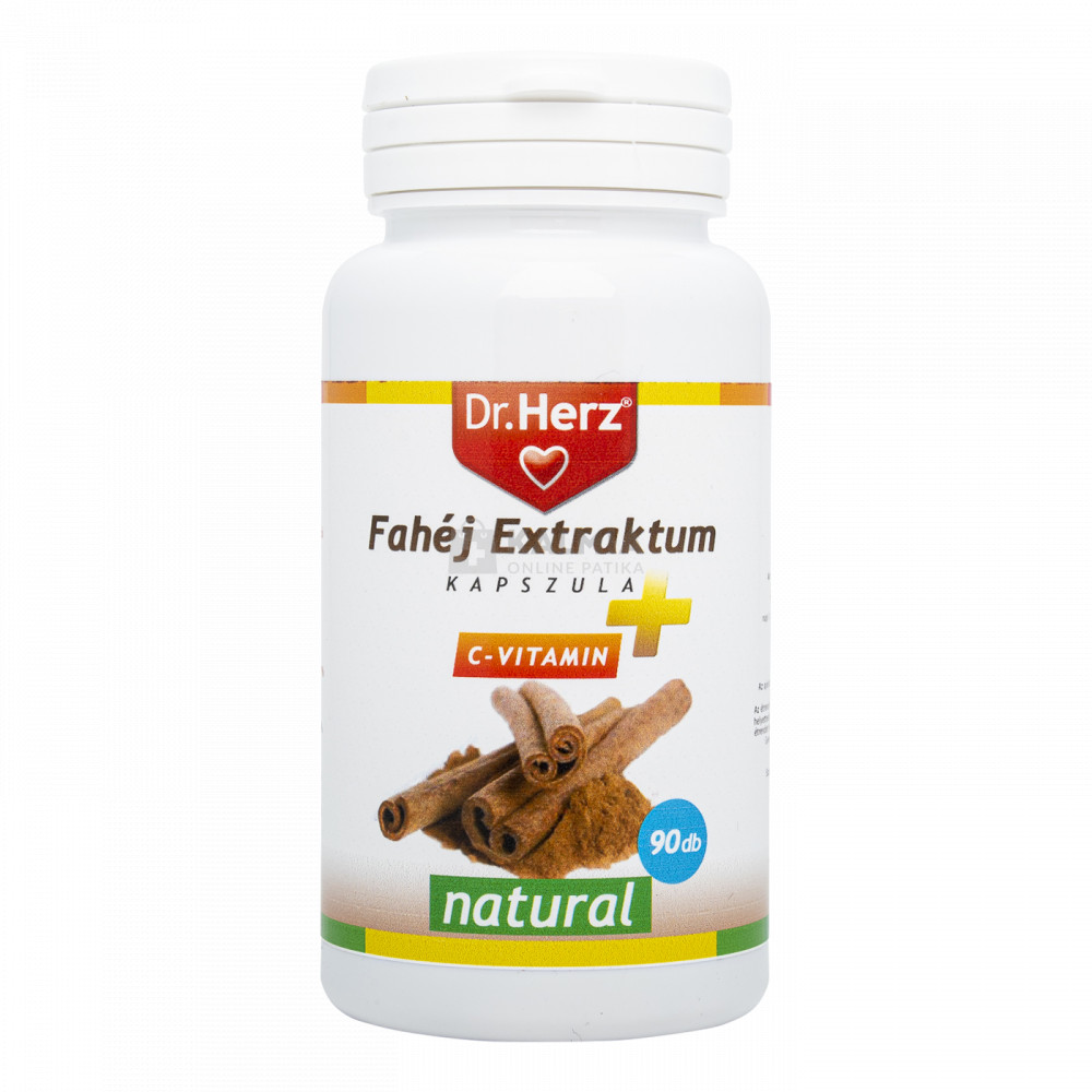 Dr. Herz fahéj extraktum + C-vitamin kapszula 90 db