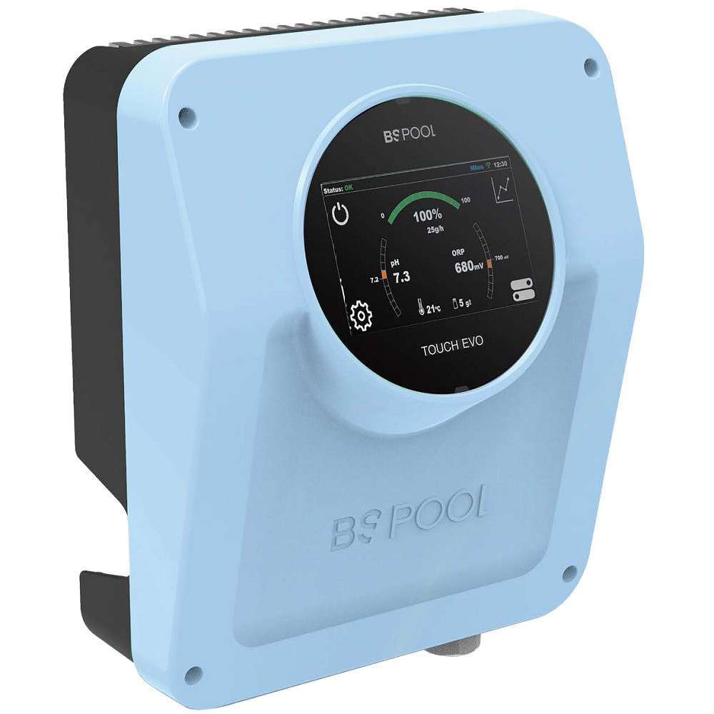 EVO Touch Sóbontó készülék, ph + redox + hőmérséklet szabályozóval, 15g/óra, 50m3-ig