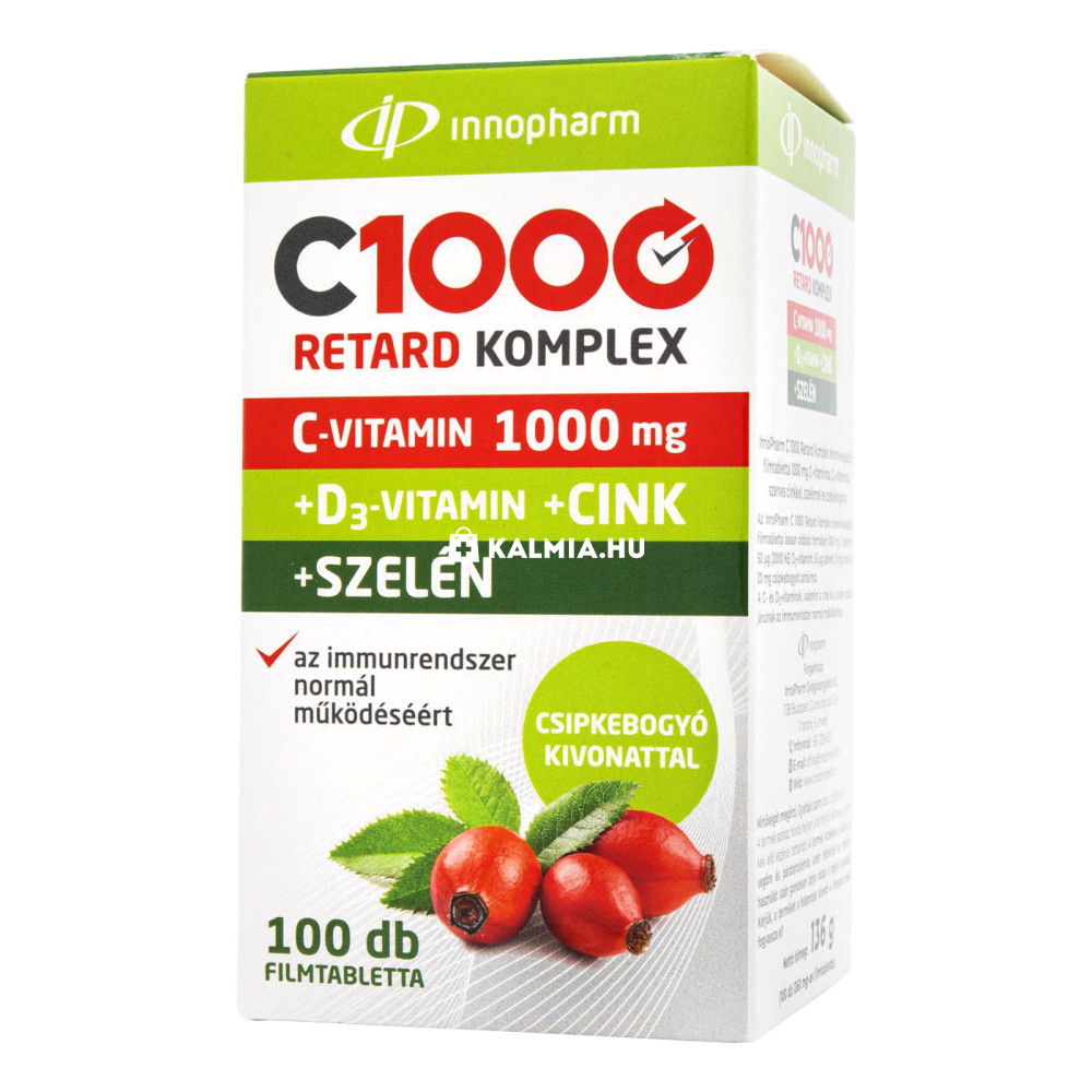 Innopharm C-vitamin 1000 mg Retard Komplex filmtabletta 100 db