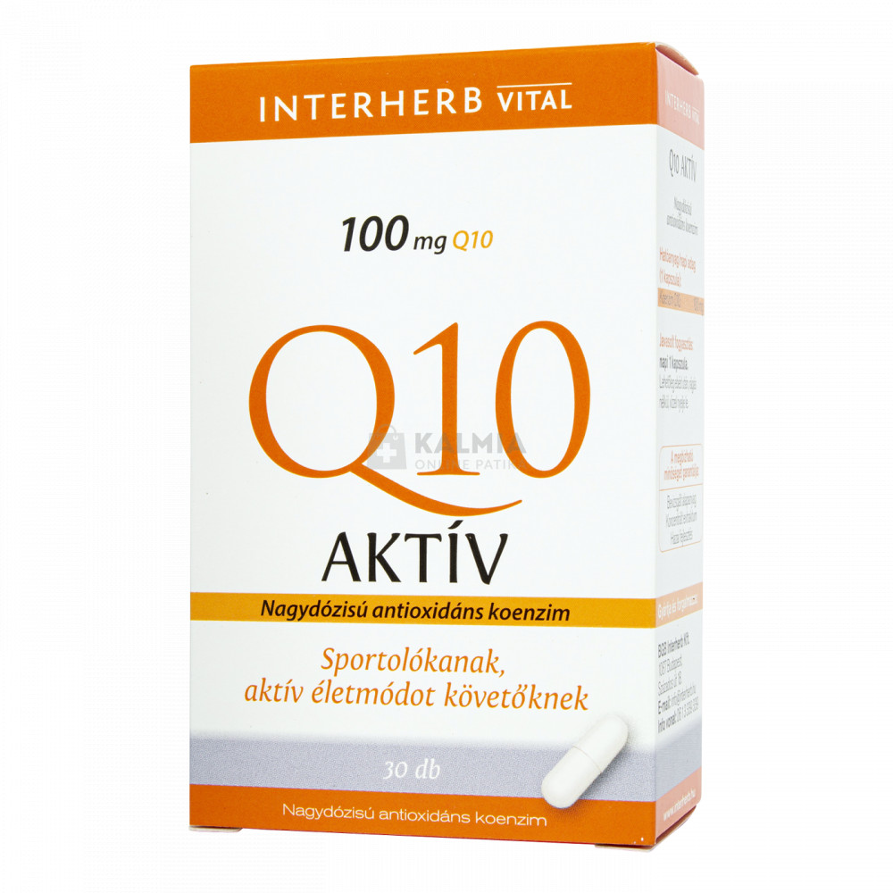 Interherb Q10 Aktív kapszula 100 mg 30 db
