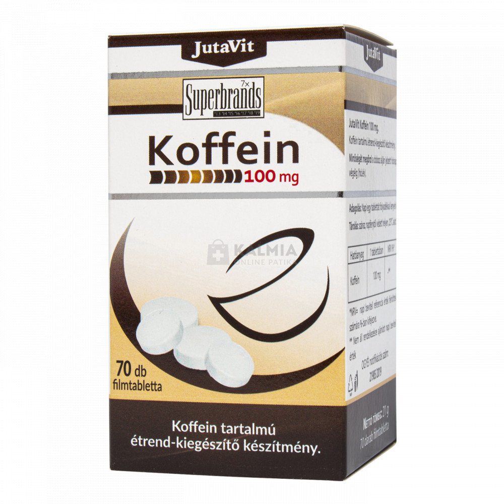 JutaVit Koffein 100 mg filmtabletta 70 db