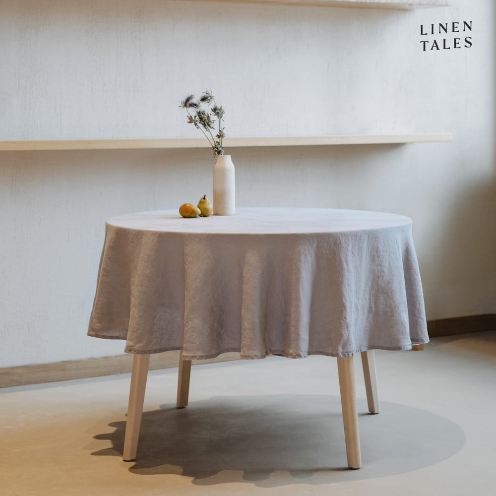 Len asztalterítő ø 180 cm – Linen Tales