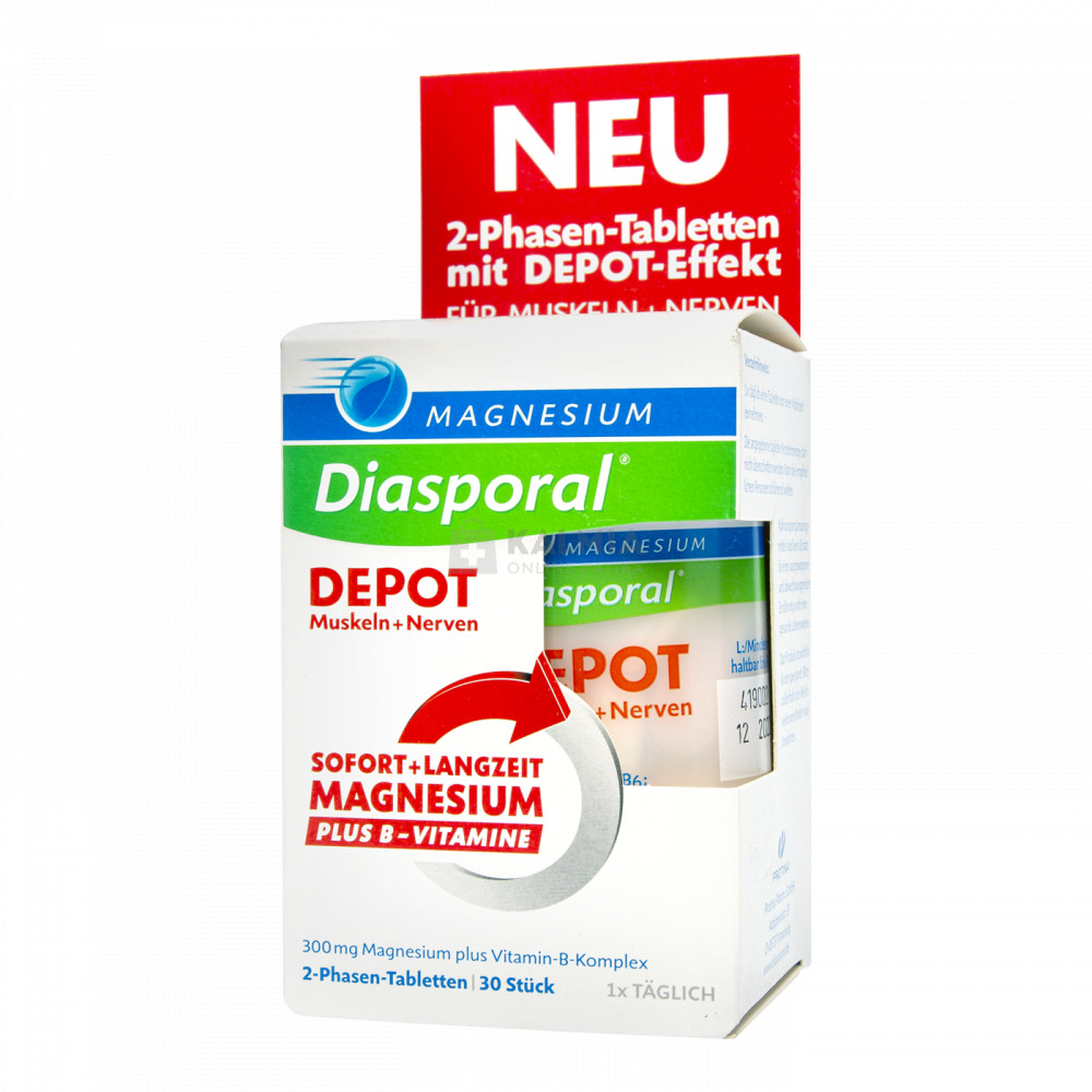 Magnesium Diasporal Depot izom+idegrendszer tabletta 30 db