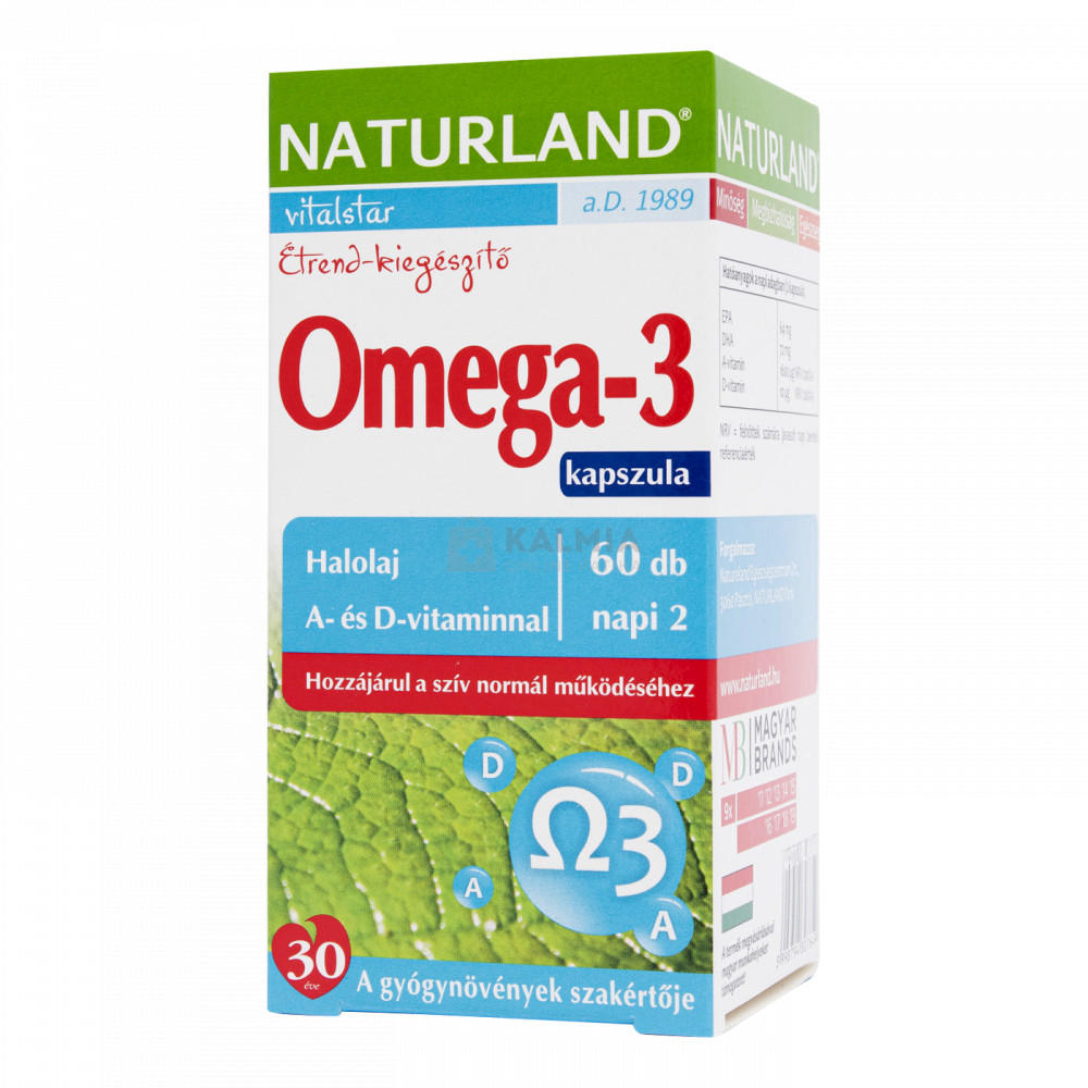 Naturland Omega-3 halolaj kapszula 60 db