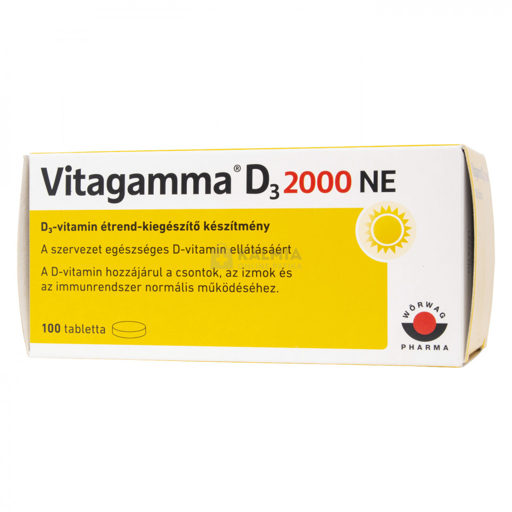 Vitagamma D3 2000NE D3-vitamin tabletta 100 db