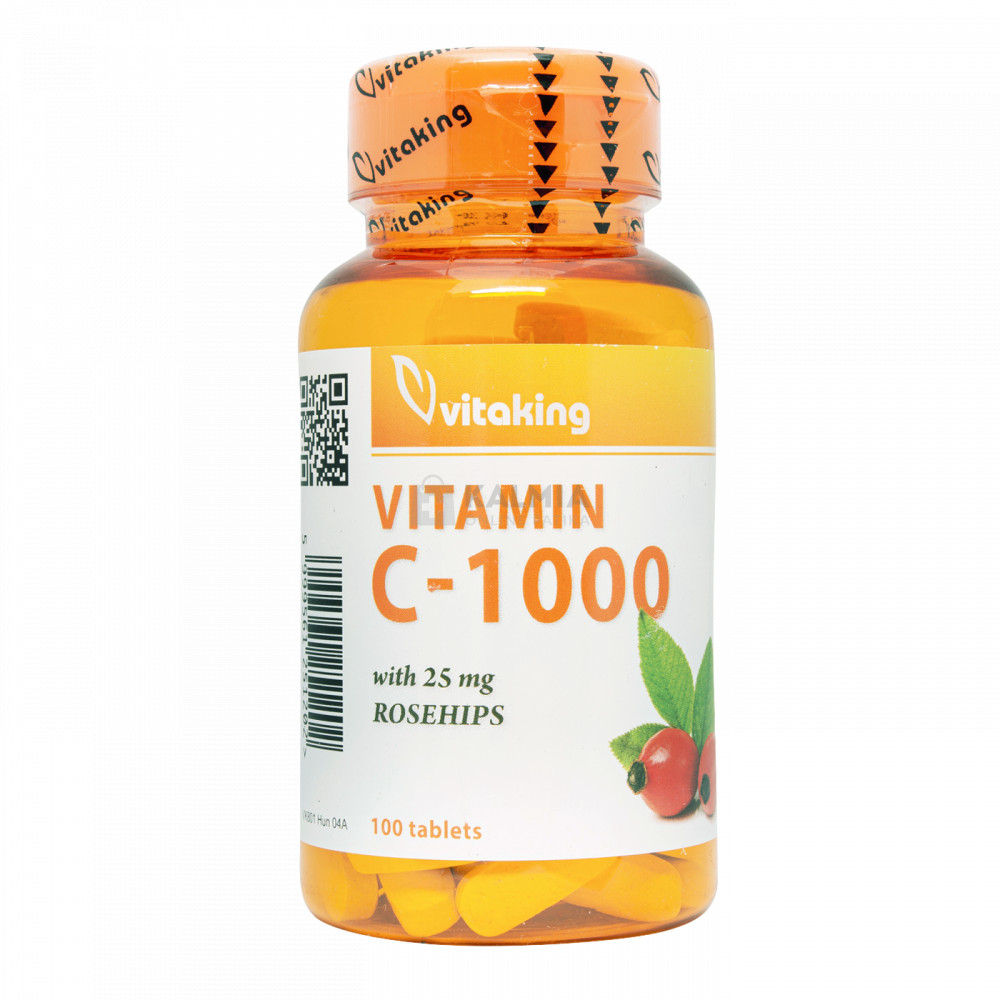 Vitaking C-vitamin 1000 mg +csipkebogyó tabletta 100 db