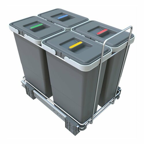 Elletipi ECOFIL beépíthető hulladékgyűjtő , 8 + 8 + 8 + 8 l