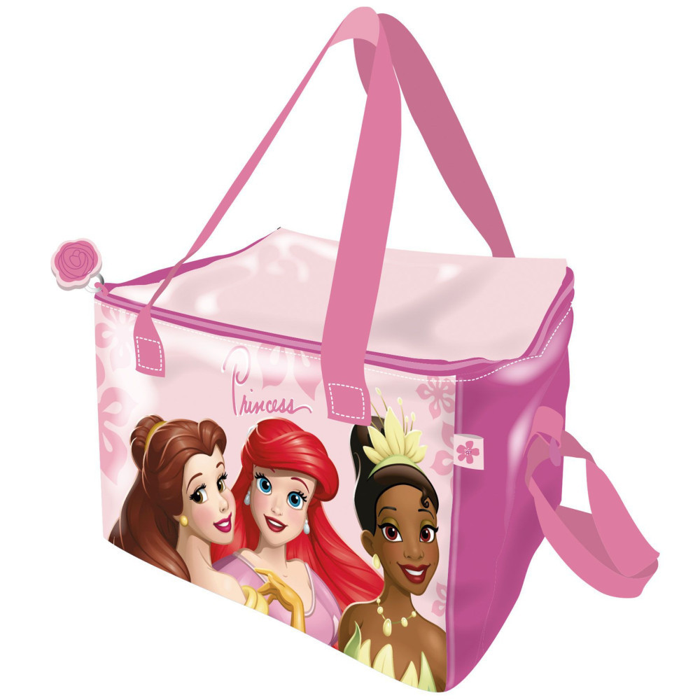 Disney Hercegnők Pink thermo uzsonnás táska, hűtőtáska 22,5 cm
