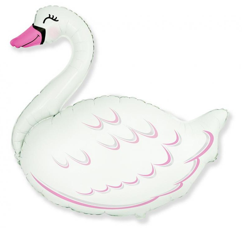 Hattyú Swan fólia lufi 32 cm (WP)