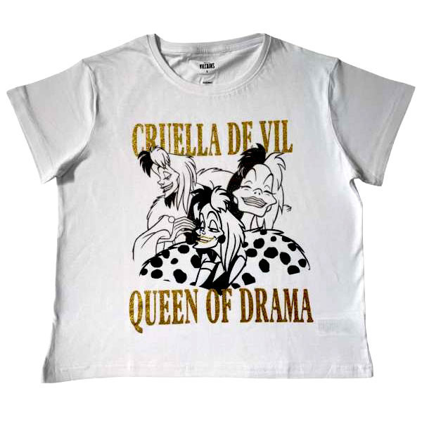 Disney 101 kiskutya, Cruella női rövid póló, felső L