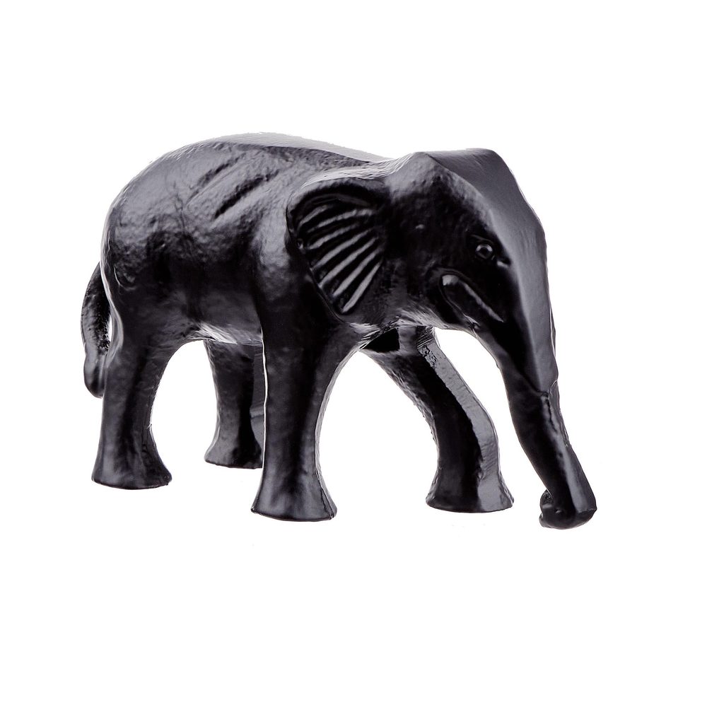 BLACK NATURE dekor elefánt, fekete 5cm