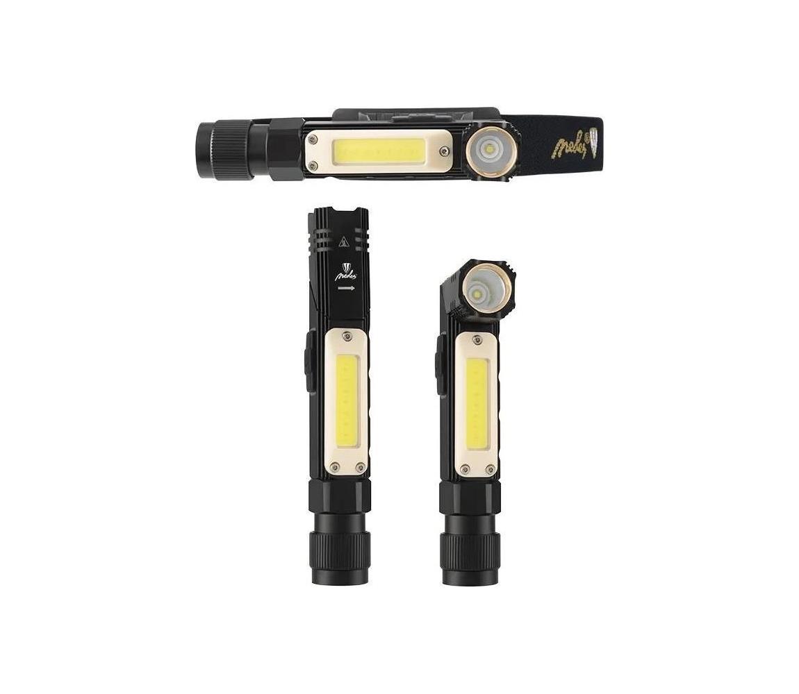  LED Dimmelhető rechargeable flashlight 3in1 LED/6W/5V IP44 800 mAh 320 lm 