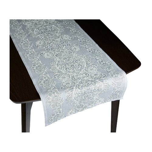 Bellatex Csipke asztali futó szürke, 50 x 160 cm, 50 x 160 cm