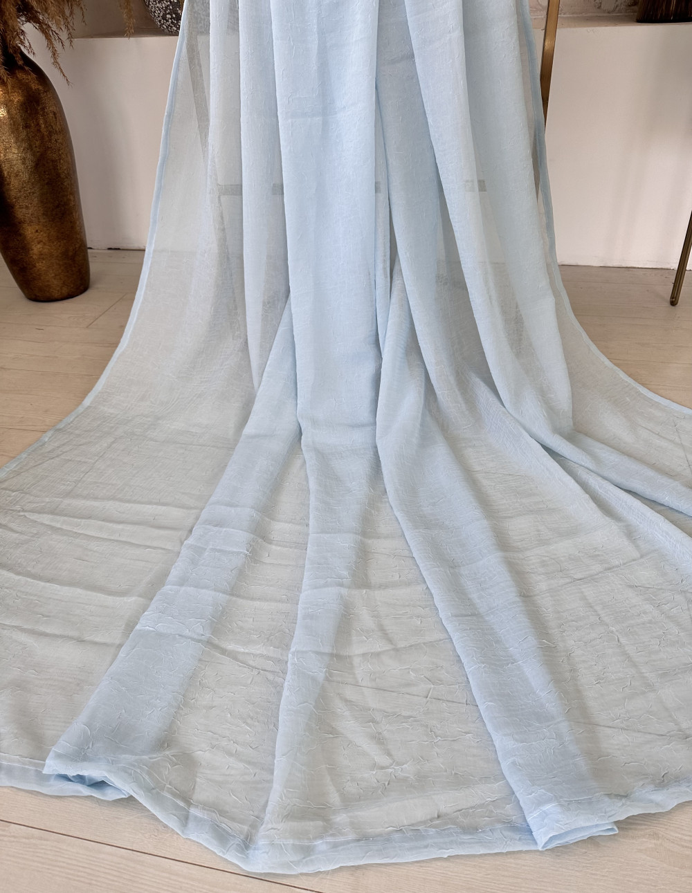 Nílus kész függöny halvány kék 200x260cm