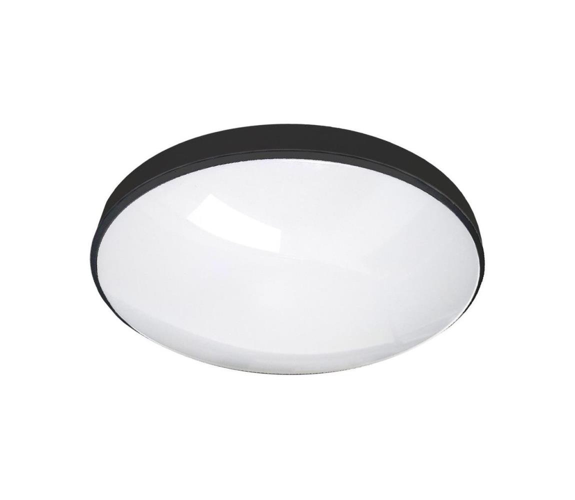  LED Fürdőszobai mennyezeti lámpa CIRCLE LED/12W/230V 4000K átm. 25 cm IP44 fekete 