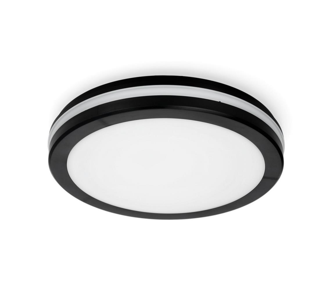  LED Fürdőszobai mennyezeti lámpa LED/18W/230V IP65 átm. 30 cm fekete 