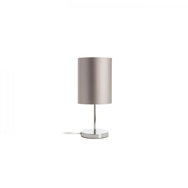 NYC/RON 15/20 asztali lámpa Monaco galamb szürke/ezüst PVC/króm 230V LED E27 15W
