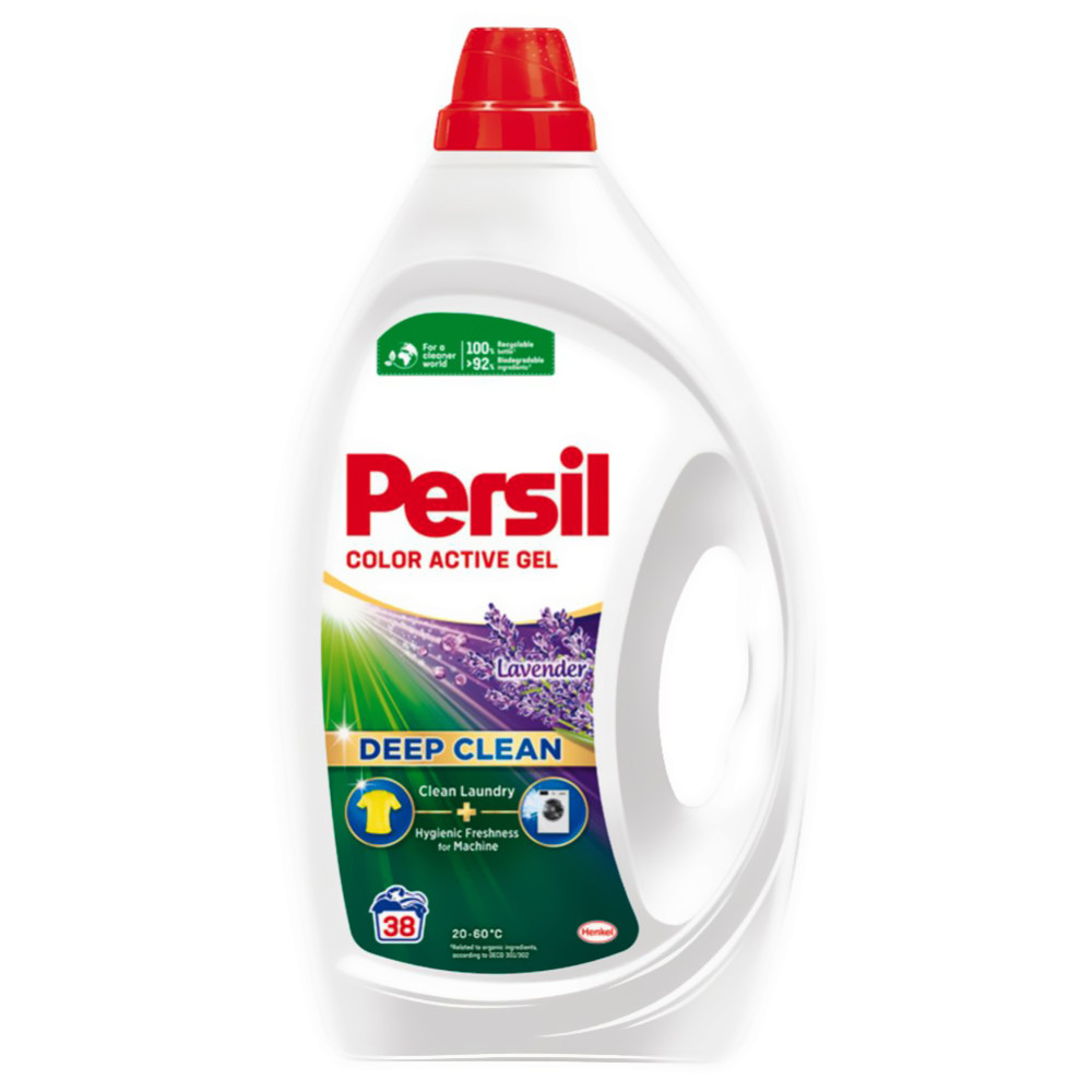 Persil Gél Deep Clean Color Active Gel Lavender folyékony mosószer 1,71L 38 Mosásos