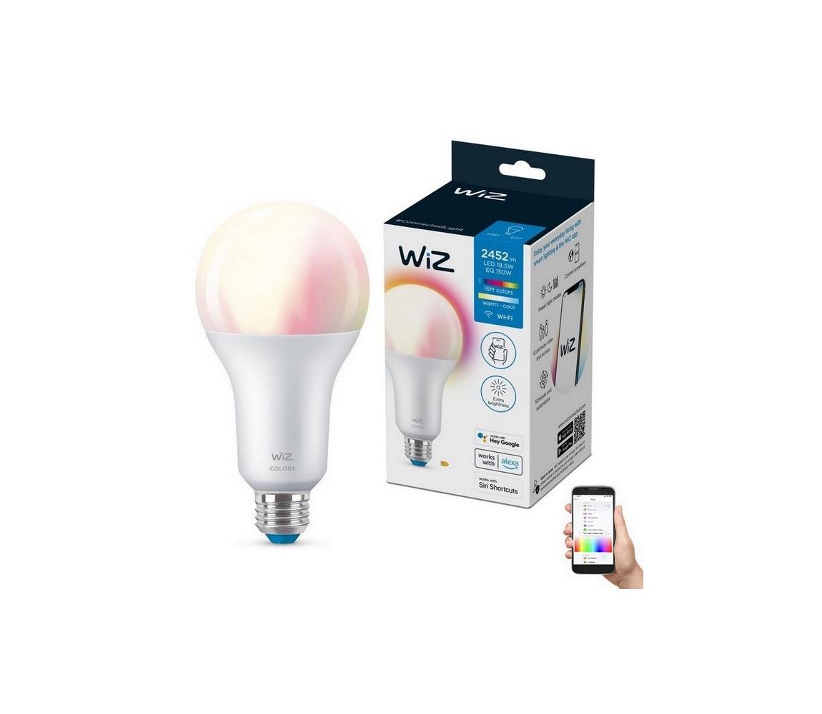 WiZ LED RGBW Dimmelhető izzó A80 E27/18,5W/230V 2200