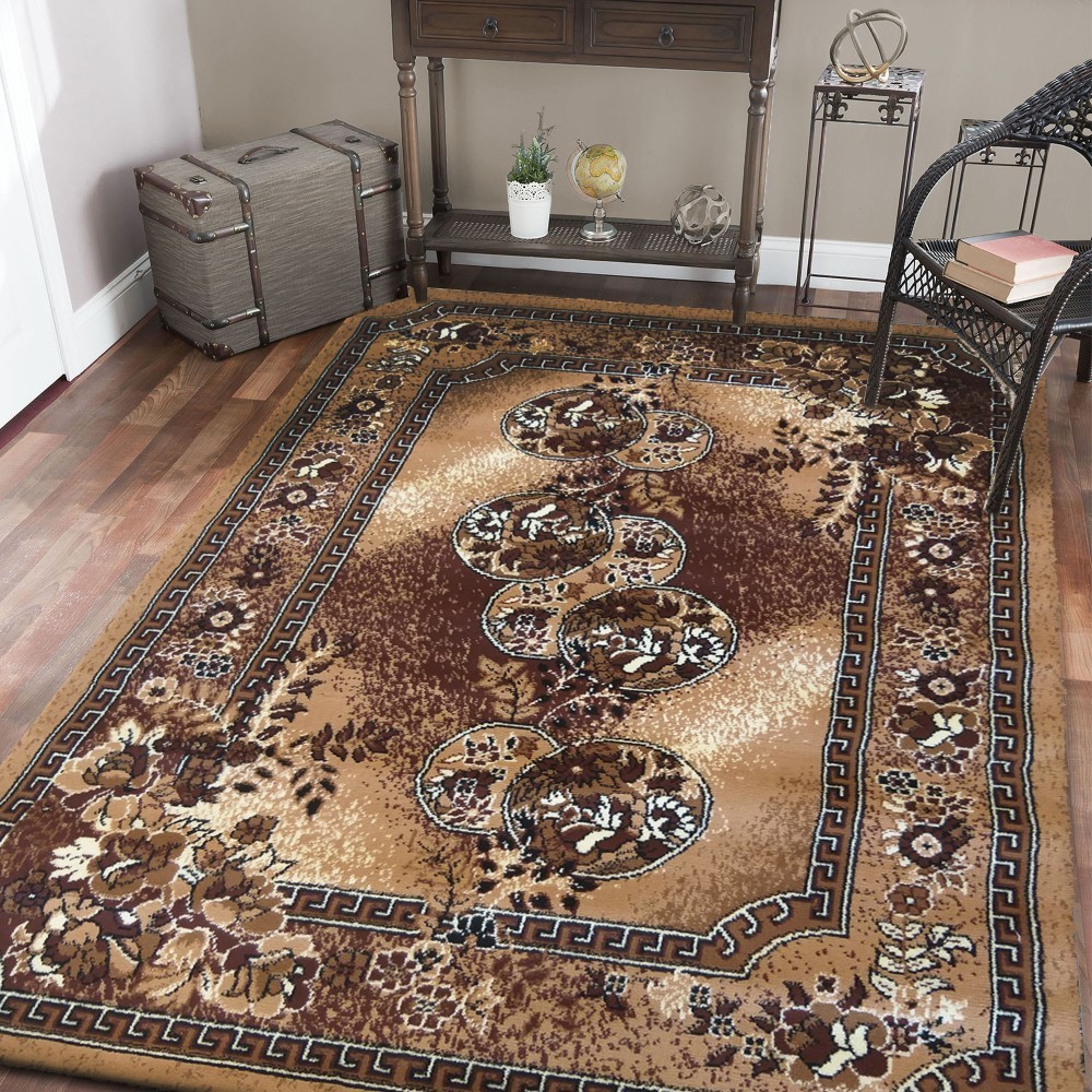 Barna szőnyeg a nappaliba vintage stílusban Szélesség: 200 cm | Hossz: 300 cm