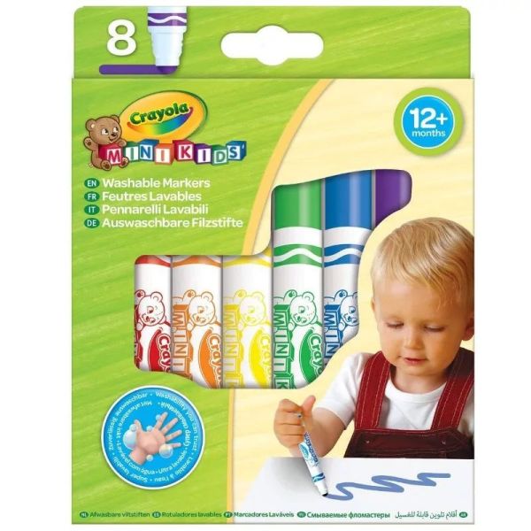 Crayola Mini Kids: Gyermek filctoll szett - 8 db-os