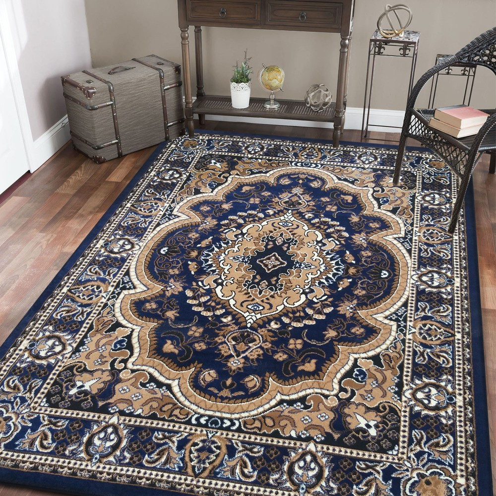 Vintage szőnyeg kék színben Szélesség: 200 cm | Hossz: 300 cm