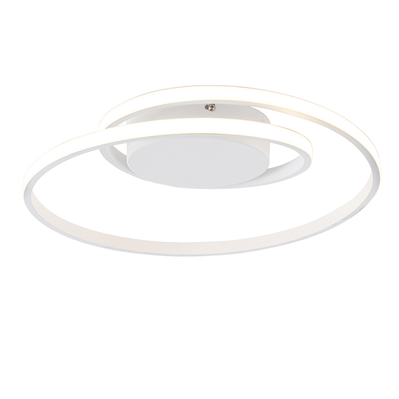 Design mennyezeti lámpa fehér, 3 lépcsős LED-rel tompítható - Krula