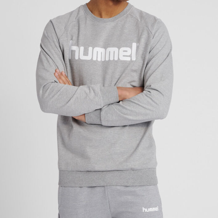 Hummel Cotton Logo Sweatshirt Férfi Pamut Pulóver