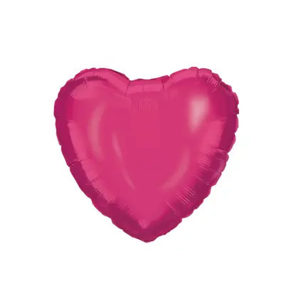 Pink Heart, Rózsaszín szív fólia lufi 46 cm
