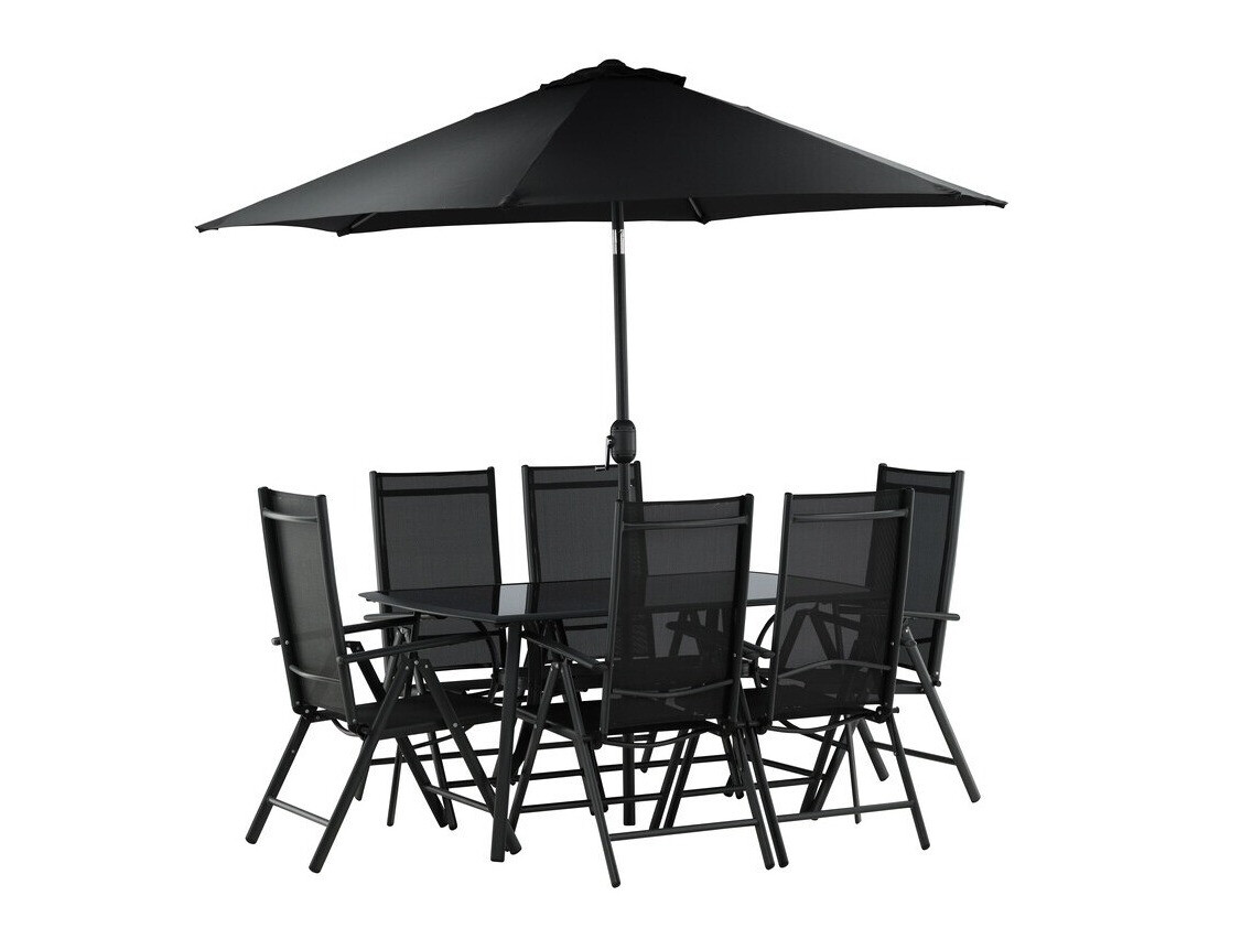 Asztal és szék garnitúra Dallas 3079 (Fekete) 2051-408