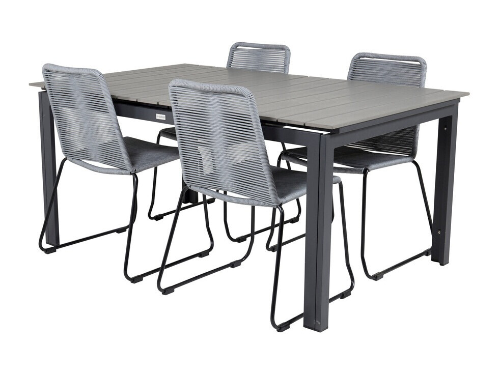 Asztal és szék garnitúra Dallas 3506 (Szürke)