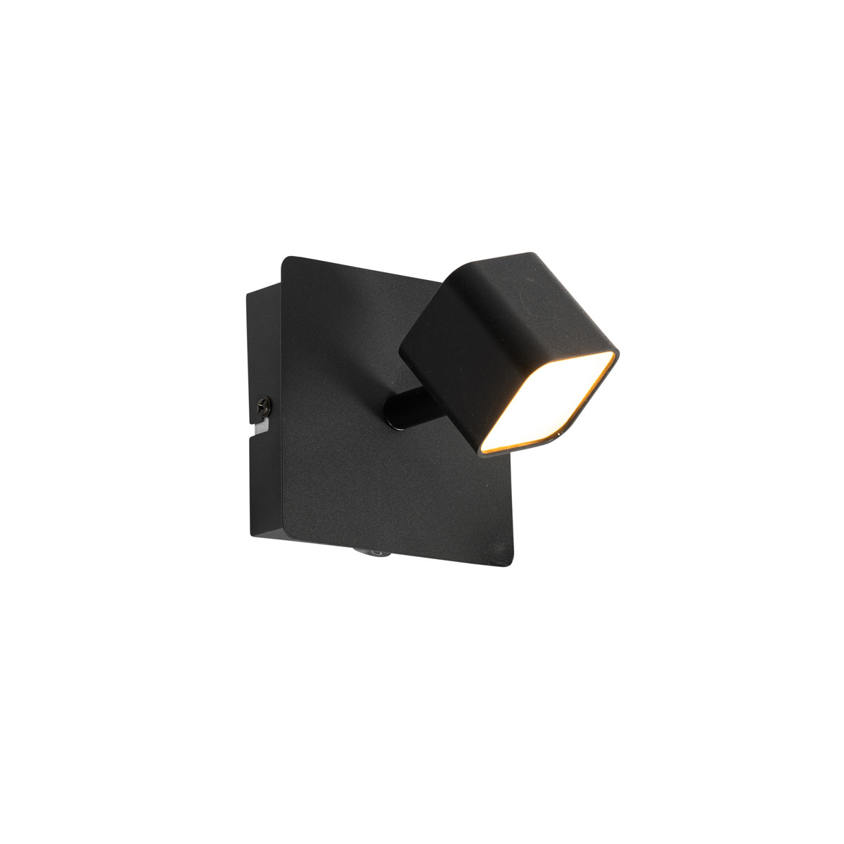 Modern fali lámpa fekete, LED-del kapcsolóval - Nola