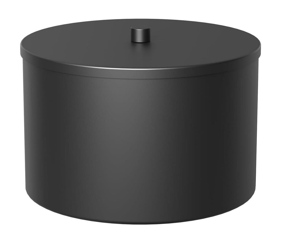  Tároló fémdoboz 12x17,5 cm fekete 
