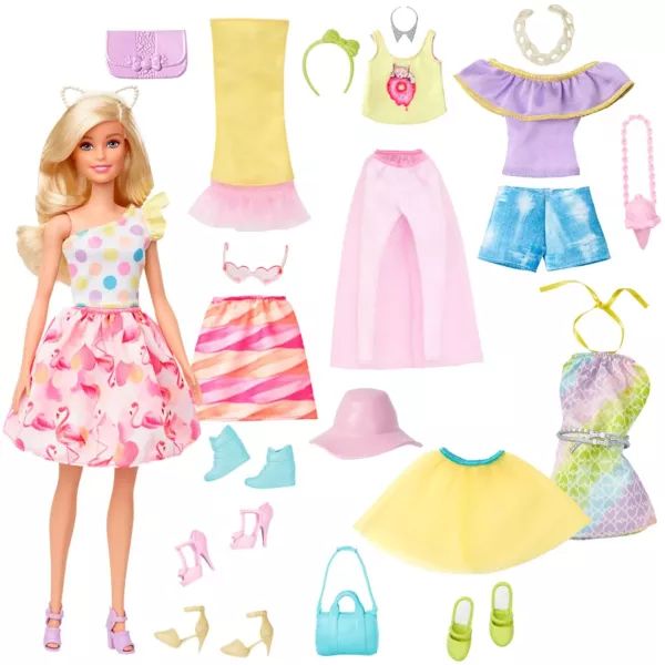 Barbie: Divatszett babával és foglalkoztató füzettel