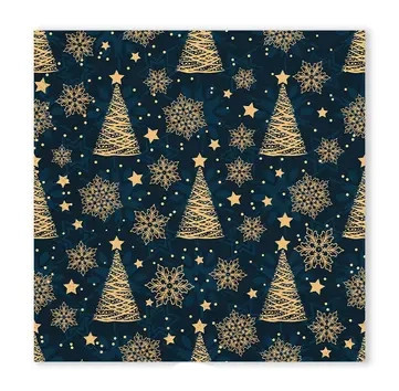 Karácsonyi Gold Trees szalvéta 20 db-os 33x33 cm