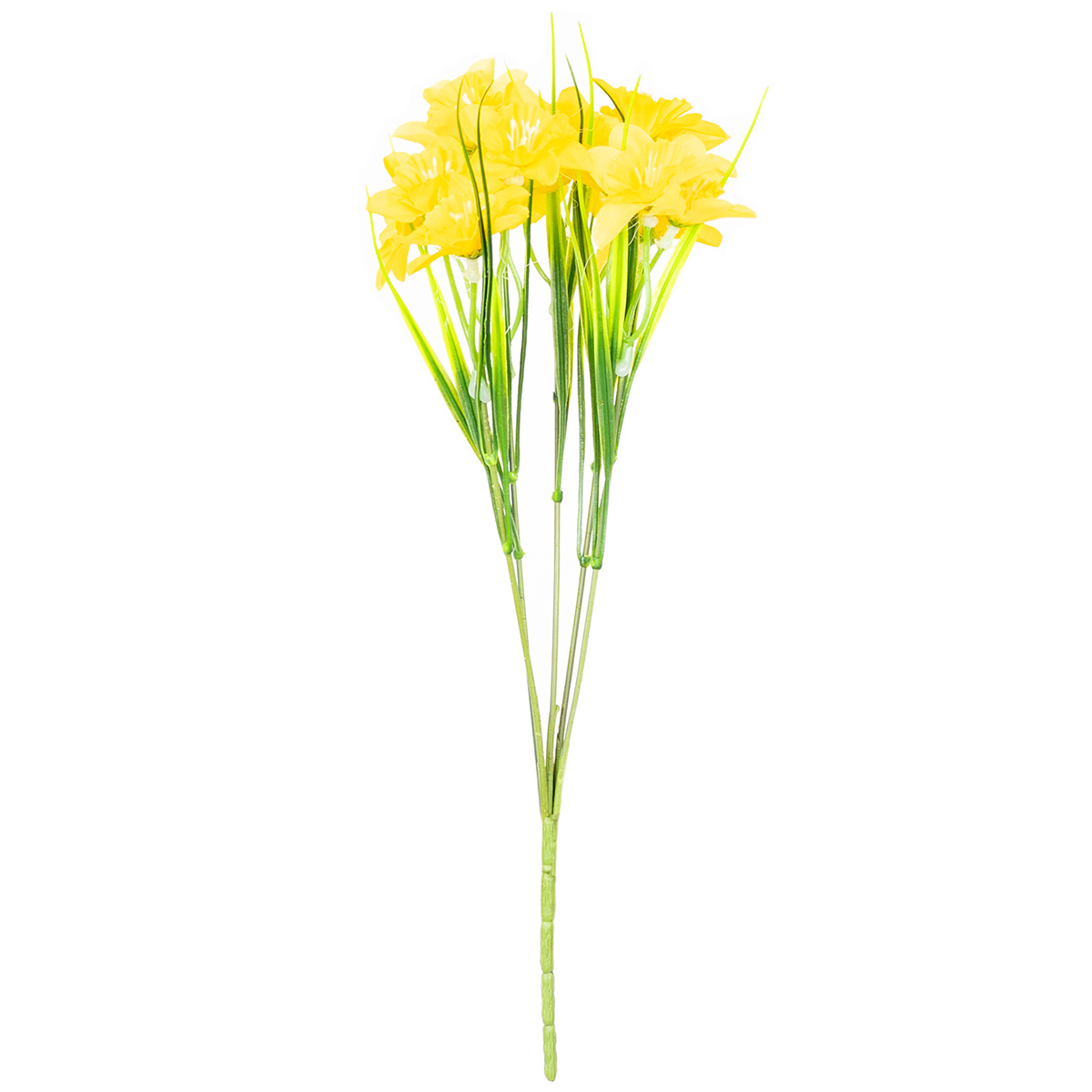 Nárcisz műcsokor, 15 virág, sárga, 32 cm-es 