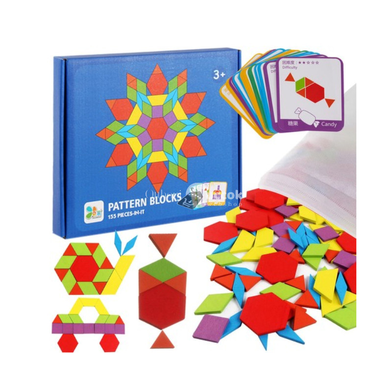 Oktatási puzzle - geometriai figurák