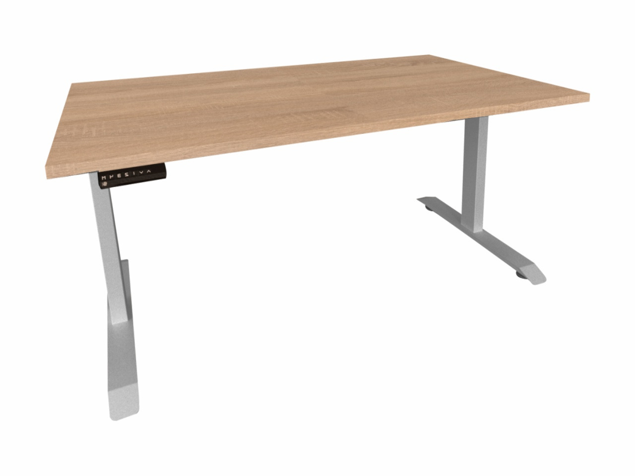 ALB-A160/80 állítható magasságú fémvázas íróasztal szürke vázzal (392523)