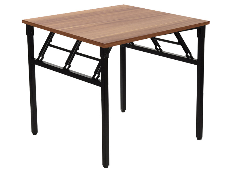 ALB-NY-A024/96 SQ összecsukható asztal fekete vázzal (100 cm)