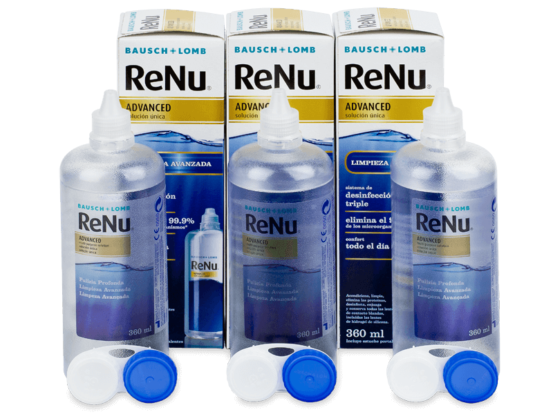 ReNu Advanced kontaktlencse folyadék 3x 360 ml