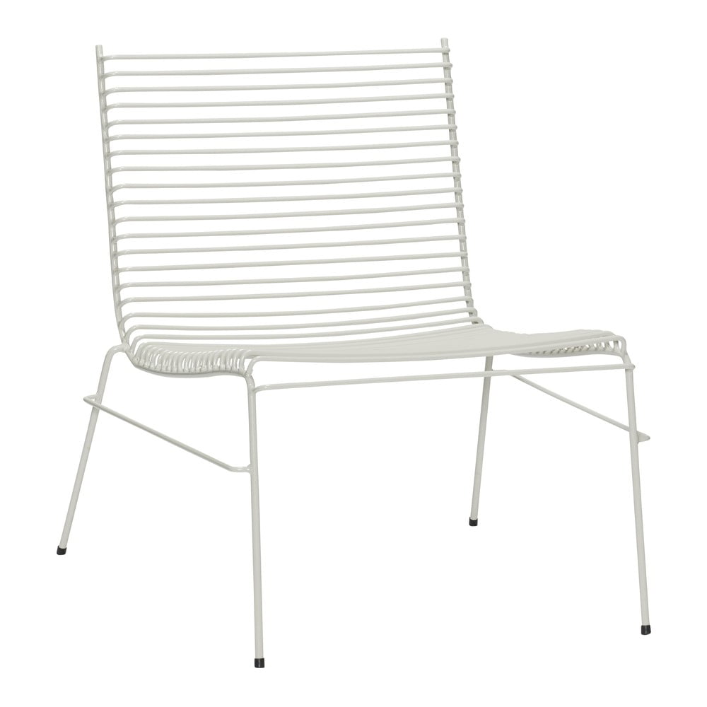 Fehér fém kerti fotel String – Hübsch