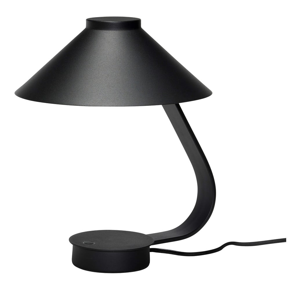 Fekete LED dimmelhető asztali lámpa (magasság 31 cm) Muri – Hübsch
